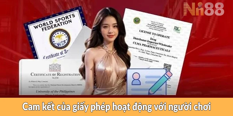 Cam kết của giấy phép hoạt động với người chơi Cam kết của giấy phép hoạt động NN88 với người chơi