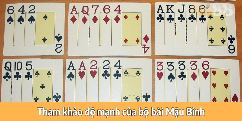 Tham khảo độ mạnh của bộ bài Mậu Binh Tham khảo độ mạnh của bộ bài Mậu Binh