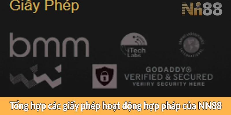 Tổng hợp các giấy phép hoạt động hợp pháp của NN88 Tổng hợp thông tin giấy phép và kiểm định NN88